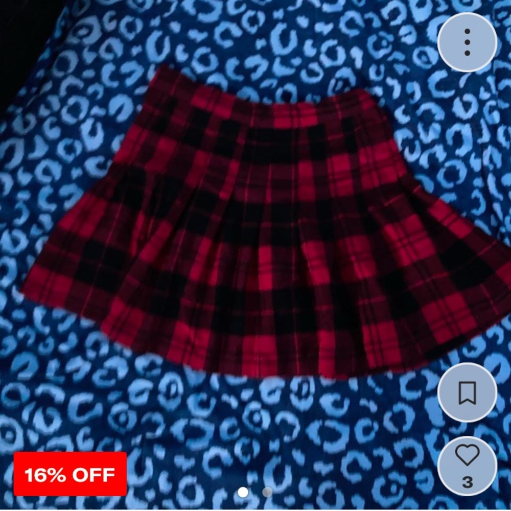 Black and plaid miniskirt - view my informational post!!!